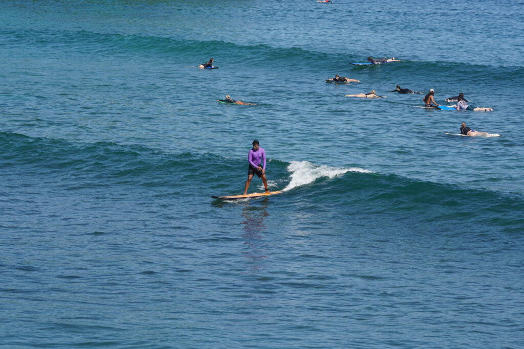 Surfing at Balangan Beach