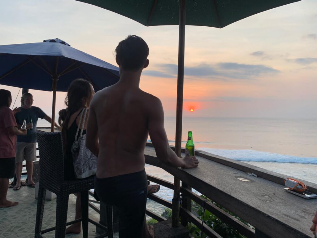 Uluwatu Sunset From one of the warung